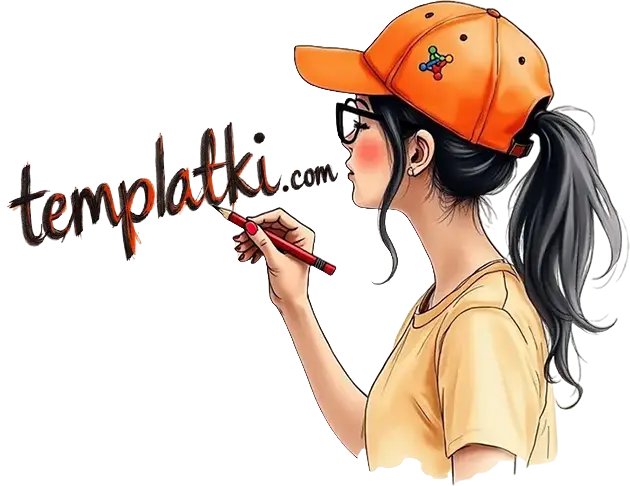 obieta w pomarańczowej czapce rysująca logo